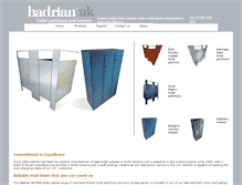 Tablet Screenshot of hadrian-cubicles.co.uk